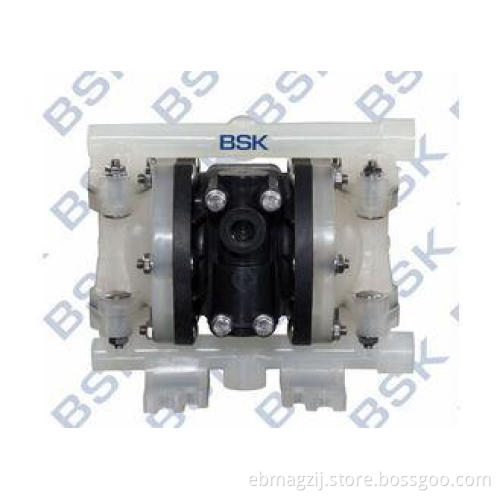 Plastic Pneumatic vacuum Double Diaphragm Pump with butterf